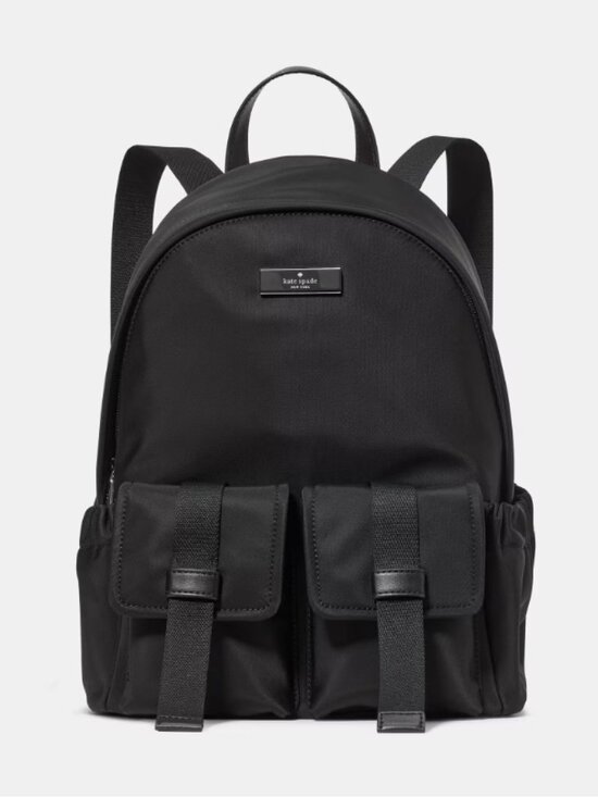 Kate Spade Carter Nylon Cargo Backpack in Black - NWT/EUC $329 MSRP main image 10